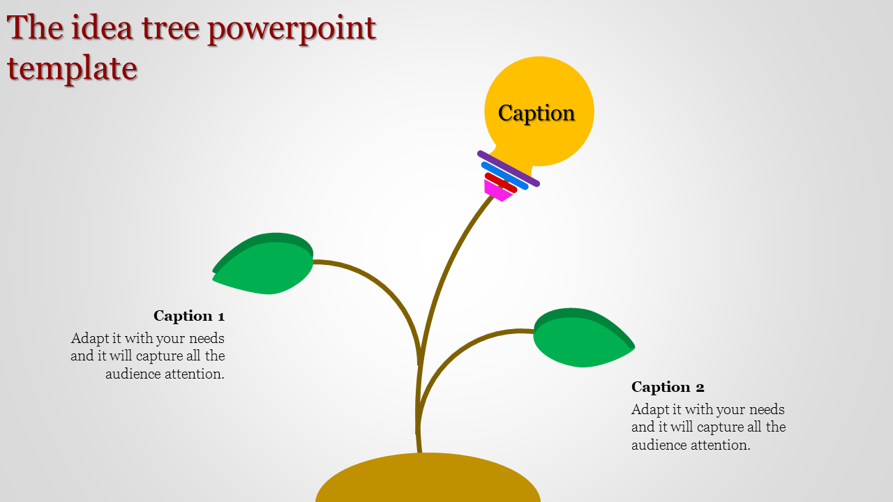 tree powerpoint template-The idea tree powerpoint template